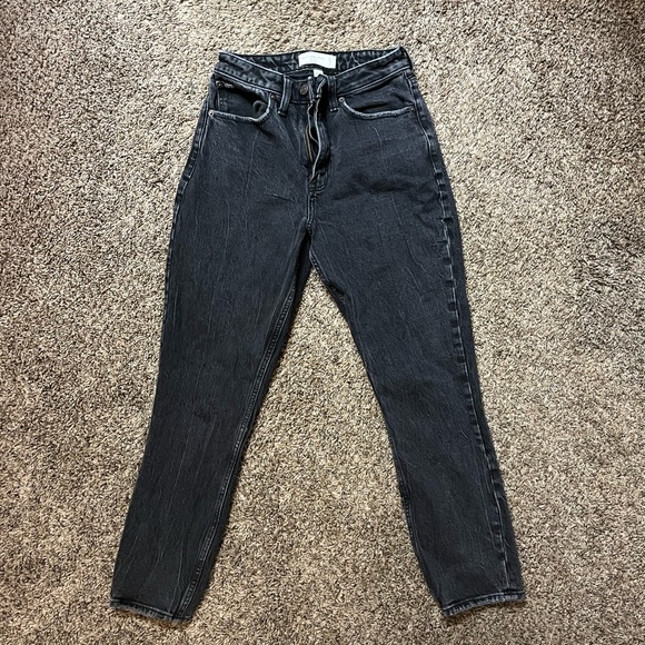 Black Abercrombie Curve Love Mom Jean - Picture 4 of 7